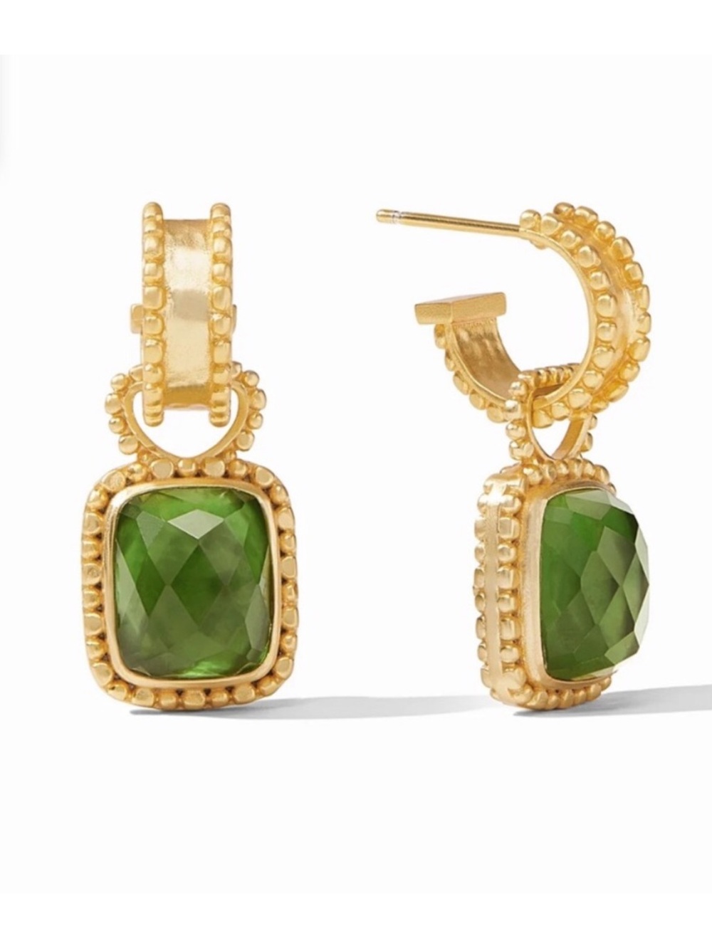 NWOT Julie Vos Marbella Hoop And Charm Earring